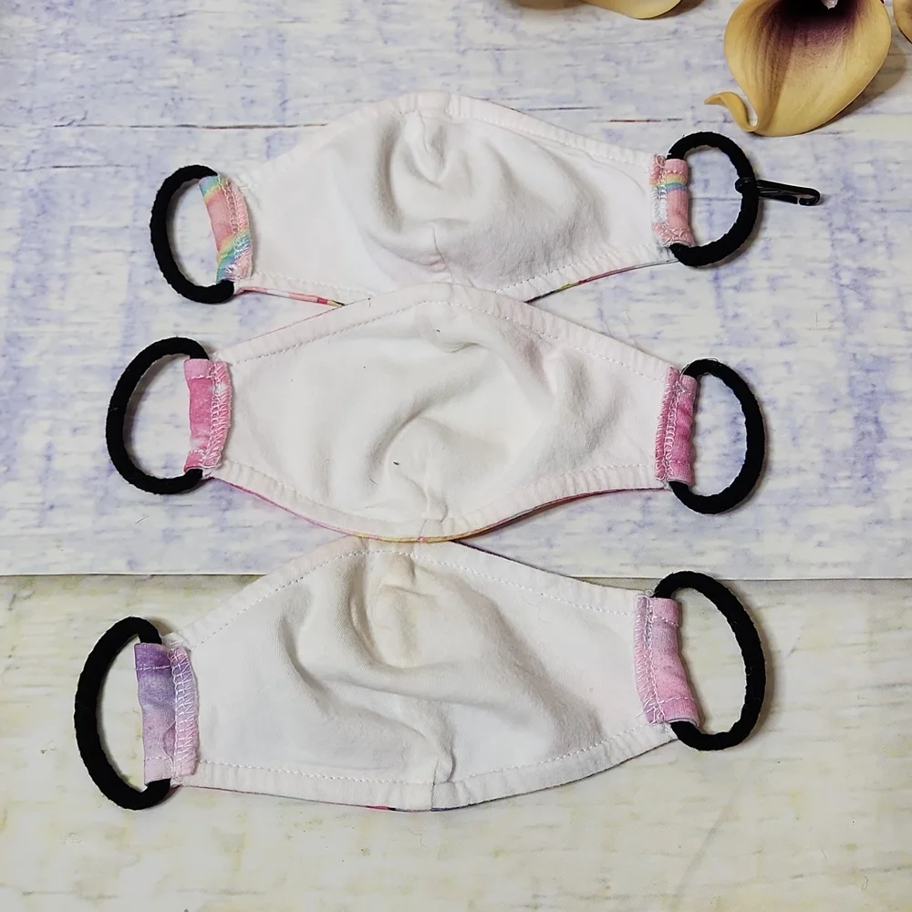 Kid's Set of Three Unicorn Face Masks